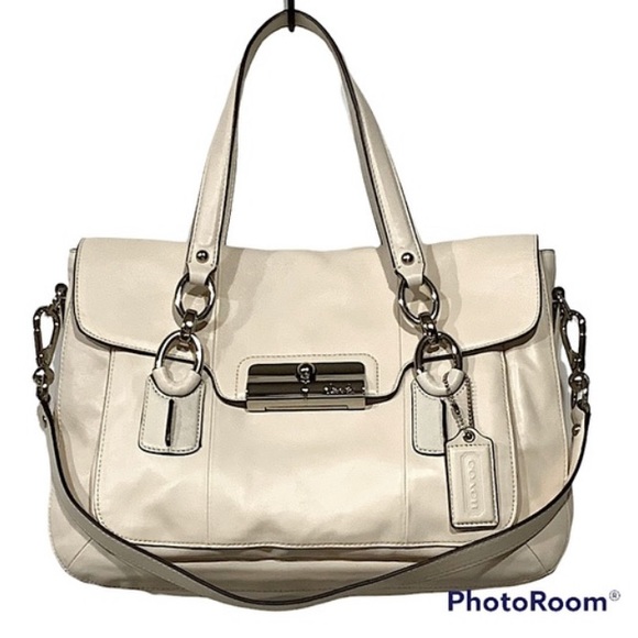 Coach Kristen Satchel Bag Off White Bone - Picture 14 of 15